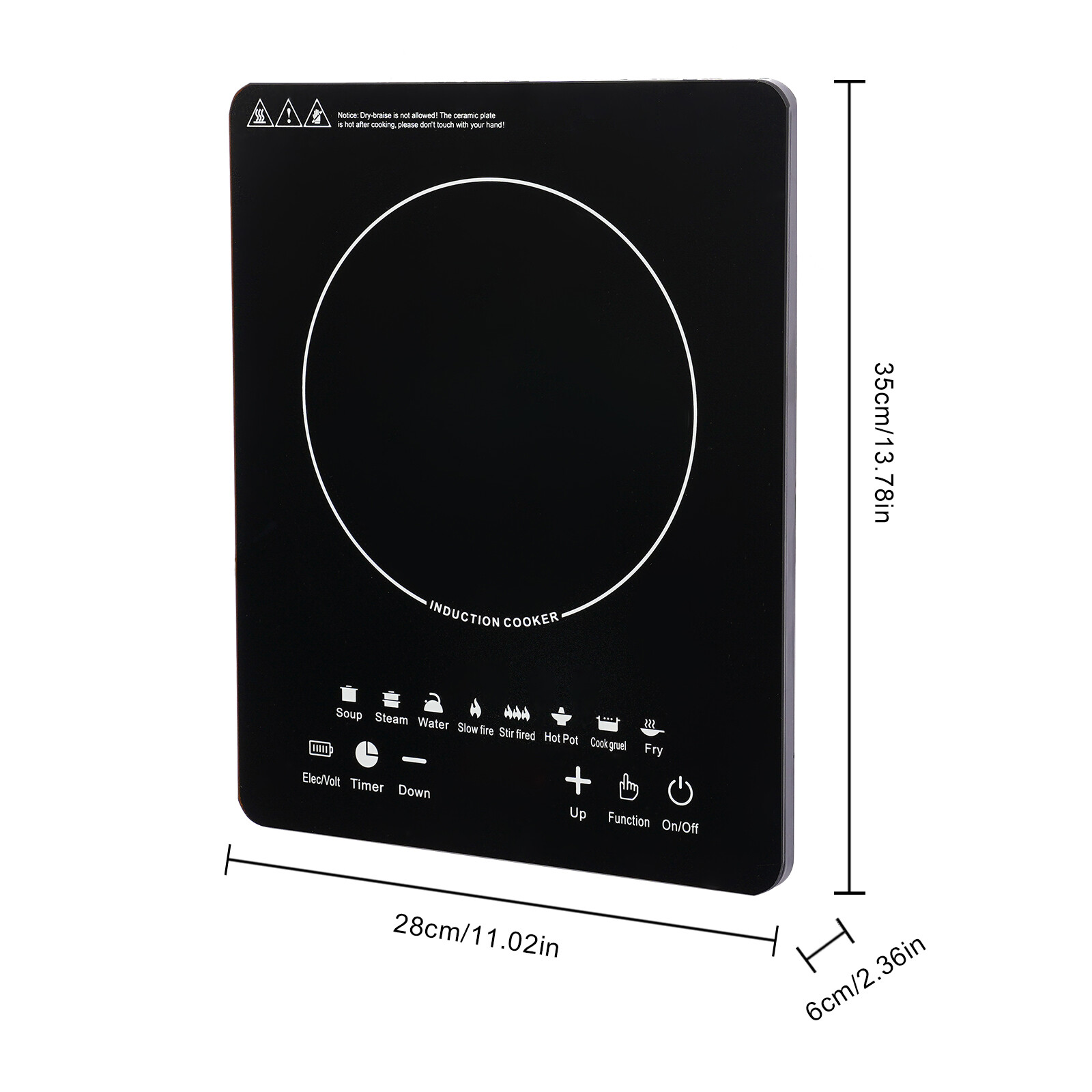 Индукционная плита 110В 750Вт  – обзор и цена Induction Cooktop Portable